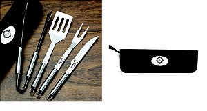 30 kit churrasco 4 peças personalizado a laser