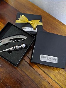 20 kit vinho personalizados a laser 10071