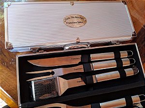 1 kit churrasco 5 peças personalizados 1645