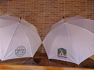 30 Guarda chuvas personalizados brancos