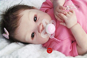 Bebê Reborn Menina Shyann 43 Cm Olhos Abertos Bebê Mais Realista Com Chupeta E Enxoval Promoção