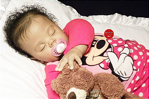 Bebê Reborn Menina Hailey 70 Cm Olhos Fechados Bebê Negra Toddler Detalhes De Um Bebê De Verdade
