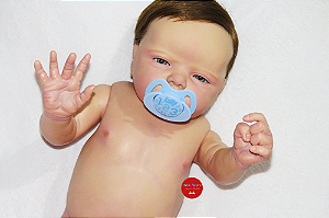 Bebê Reborn Menino Articcus 49 Cm Olhos Abertos Detalhes Reais Corpo Em Vinil Siliconado Super Promoção
