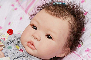 Boneca Bebê Reborn Menina Shyann 43 Cm Olhos Abertos Bebê Muito Fofa E Realista Promoção Imperdível