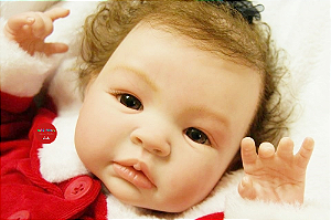 Bebê Reborn Menina Shyann 43 Cm Olhos Abertos Bebê Artesanal Sofisticada Realista Oferta De Natal