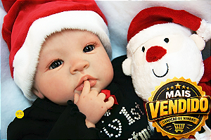 Bebê Reborn Menina Shyann 43 Cm Olhos Super Promoção De Natal Acompanha Enxoval E Acessórios
