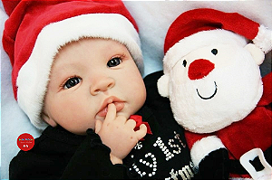 Bebê Reborn Menina Shyann 43 Cm Olhos Super Promoção De Natal Acompanha Enxoval E Acessórios