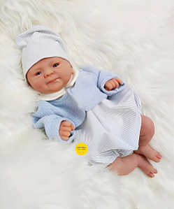 Bebê Reborn Menina Coco Malu 40 Cm Olhos Abertos Silicone Sólido Super Realista Com Enxoval E Acessórios