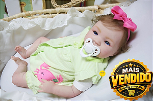 Bebê Reborn Menina Shyann 43 Cm Olhos Abertos Linda E Realista Um Verdadeiro Presente Super Oferta