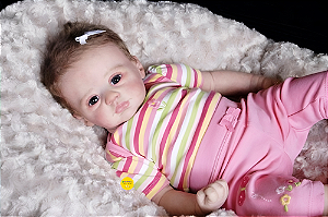 Bebê Reborn Menina Juliet 51 Cm Olhos Abertos Bebê Linda Parece De Verdade Acompanha Lindo Enxoval