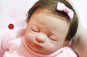 Bebê Reborn Menina Lucy 51 Cm Olhos Fechados Dormindo Bebê Realista Parece Um Bebê De Verdade