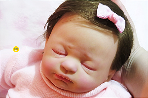 Bebê Reborn Menina Lucy 51 Cm Olhos Fechados Dormindo Bebê Realista Parece Um Bebê De Verdade