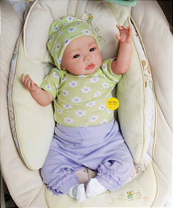 Bebê Reborn Menina Shyann 43 Cm Olhos Abertos Muito Fofa E Realista Acompanha Lindo Enxoval E Chupeta
