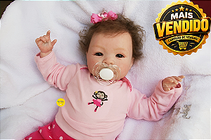 Bebê Reborn Menina Shyann 43 Cm Olhos Abertos Bebê Linda E Realista Em Promoção Por Tempo Limitado
