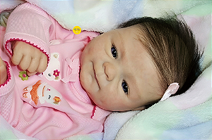 Bebê Reborn Menina Coco Malu 48 Cm Olhos Abertos Princesa Linda E Realista Acompanha Acessórios