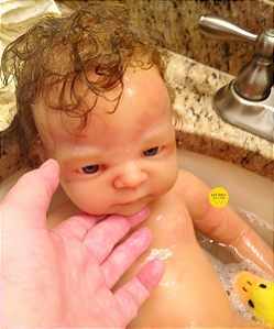 Bebê Reborn Menino Henry 58 Cm Olhos Abertos Bebê De Luxo Silicone Sólido Molinho Super Realista