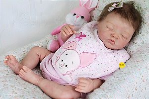 Bebê Reborn Menina Londyn 51 Cm Olhos Abertos Realista E Perfeita Acompanha Enxoval E Chupeta