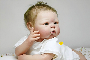 Bebê Reborn Menina Paris 53 Cm Olhos Abertos Bebê Bochechuda Linda E Encantadora Super Promoção