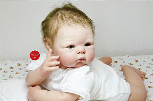 Bebê Reborn Menina Paris 53 Cm Olhos Abertos Bebê Bochechuda Linda E Encantadora Super Promoção