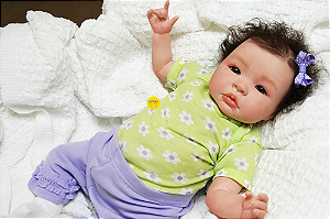 Bebê Reborn Menina Shyann 43 Cm Olhos Abertos Anjinha Linda E Perfeita Com Enxoval Completo E Chupeta