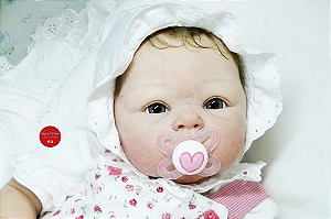 Bebê Reborn Menina Paris 53 Cm Olhos Abertos Bebê Gordinha Linda Recém Nascida Com Enxoval E Chupeta