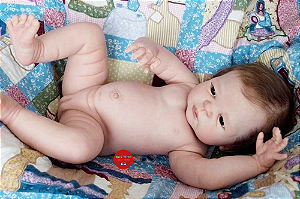 Bebê Reborn Menina Victória 58 Cm Olhos Abertos Linda Princesinha Realista Com Corpo Em Vinil Siliconado