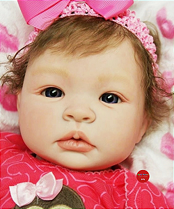 Boneca Bebê Reborn Menina Shyann 43 Cm Olhos Abertos Linda Com Detalhes Reais Bebê Recém Nascida