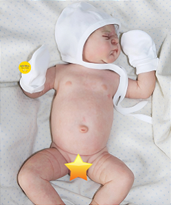 Bebê Reborn Menino Julien 47 Cm Olhos Fechados Corpo Vinil Siliconado Bebê Sofisticado Super Realista