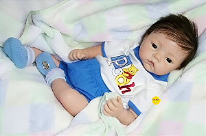 Bebê Reborn Menino Huggy 51 Cm Olhos Abertos Detalhes Reais Com Lindo Enxoval Um Verdadeiro Presente