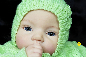 Boneca Bebê Reborn Menina Huggy 51 Cm Olhos Abertos Bebê Realista Super Fofa Com Lindo Enxoval
