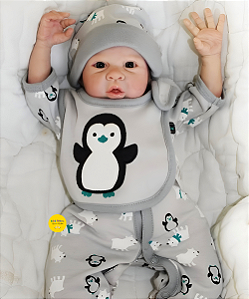 Bebê Reborn Menino Elliot 58 Cm Olhos Abertos Detalhes Realistas Parece Um Bebê De Verdade