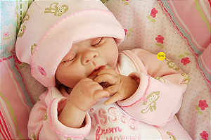 Bebê Reborn Menina Kaelin 40 Cm Olhos Fechados Detalhes Reais Lindíssima Parece Um Bebê De Verdade