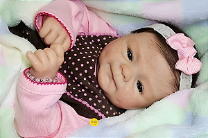 Boneca Bebê Reborn Menina Coco Malu 48 Cm Olhos Abertos Princesa Linda E Realista Oferta Imperdível