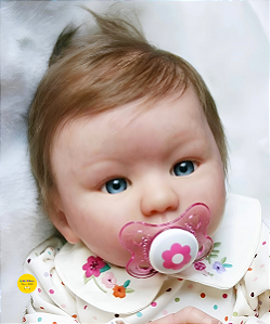 Bebê Reborn Menina Kylin 51 Cm Olhos Abertos Recém Nascida Com Enxoval E Chupeta Super Promoção