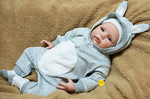 Bebê Reborn Menino Honey 51 Cm Olhos Abertos Com Detalhes Reais De Um Bebezinho De Verdade