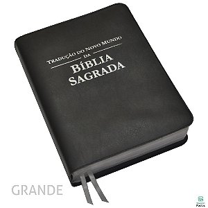 Capa para Bíblia GRANDE com Inscrição - Preta