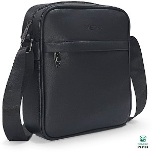 Bolsa Executiva Tiracolo Unissex - 077P - Preta