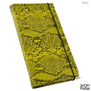 Porta Folhetos JW - Croco Yellow PF014