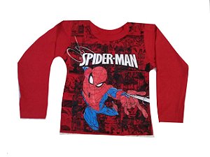 Camiseta manga longa super herois Outlet
