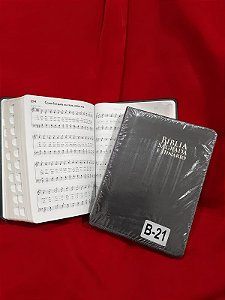 B-21 Biblia c/ hinario musical