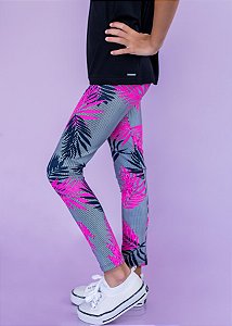 Legging Infantil Listrada Folhas