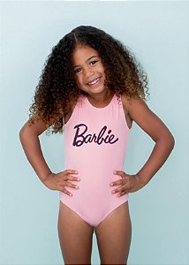 Maio Infantil Rosa Bebê Com Aplicação Barbie Bolinha