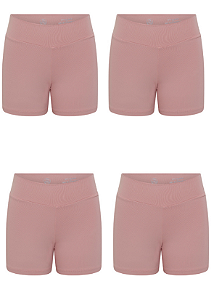 Kit Shorts de Baixo Infantil Nude 4 Peças