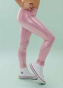 Legging Infantil Rosê Brilhante