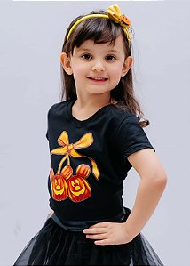 T-shirt Infantil Halloween Abóbora