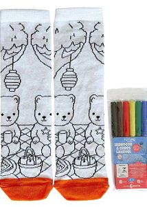 Par de Meias Bobbie Goods Laranja