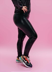 Legging Adulto Preta de Brilho