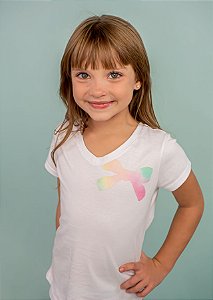 T-shirt Infantil Laço Tie Dye Eco
