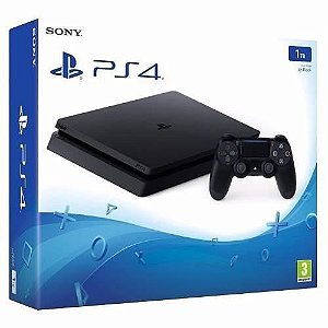 Console Ps4 Slim 1tb Console Playstation 4 + 2 Controles + 2 Jogos