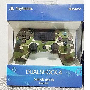Controle Playstation 4 Dualshock 4 Camuflado Verde Ps4